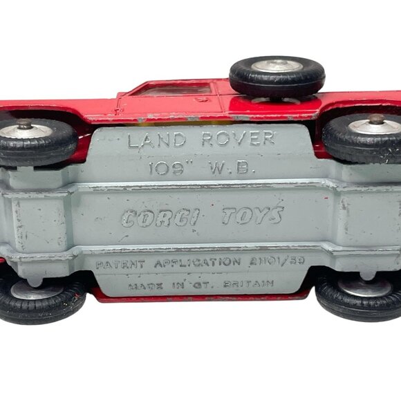 Vintage Corgi Toys Land Rover 109 WB Recovery Truck Original Red Diecast - Picture 12 of 13